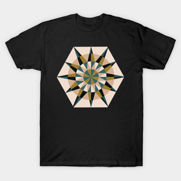 Kaleidoscope Retro T-Shirt by bruxamagica